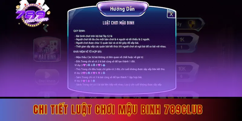 Chi tiết luật chơi mậu binh tại 789club